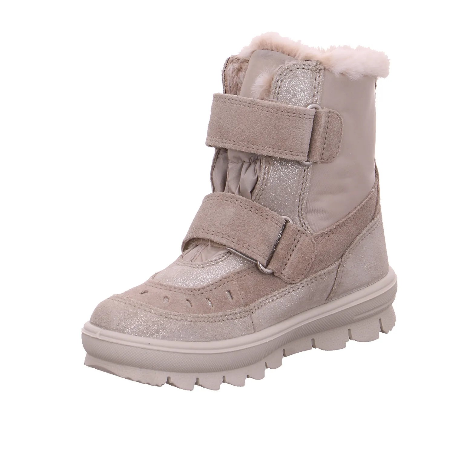 SUPERFIT Kleinkinder-Winterstiefel Beige Textil  Mädchen Winterstiefel