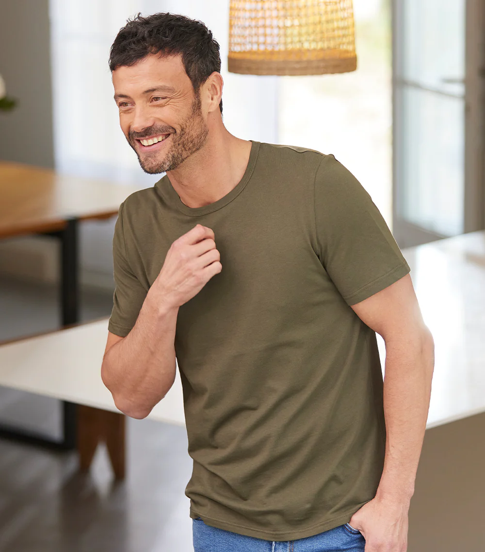 T-shirt Homme Kaki - Intemporel
