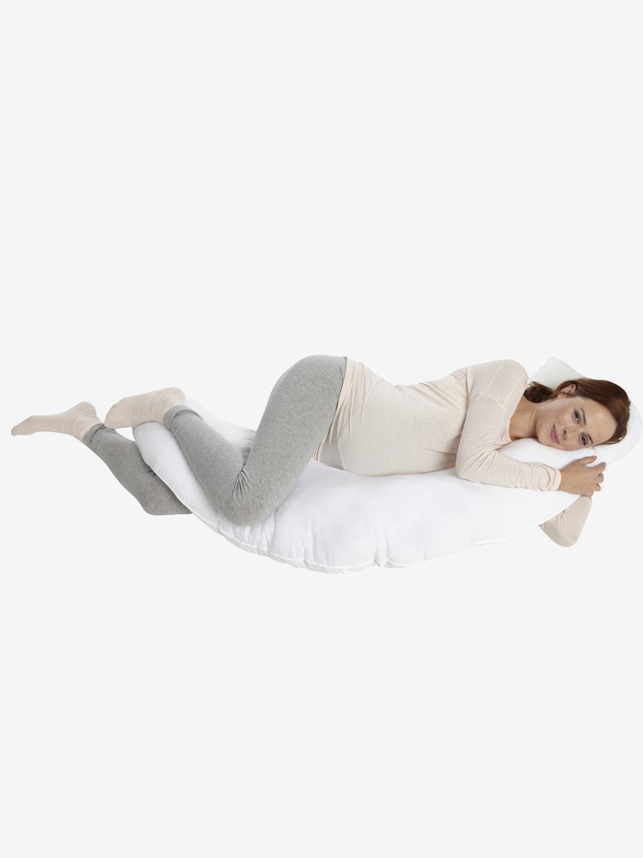 Almofada de maternidade e porta-bebê VERTBAUDET, branco