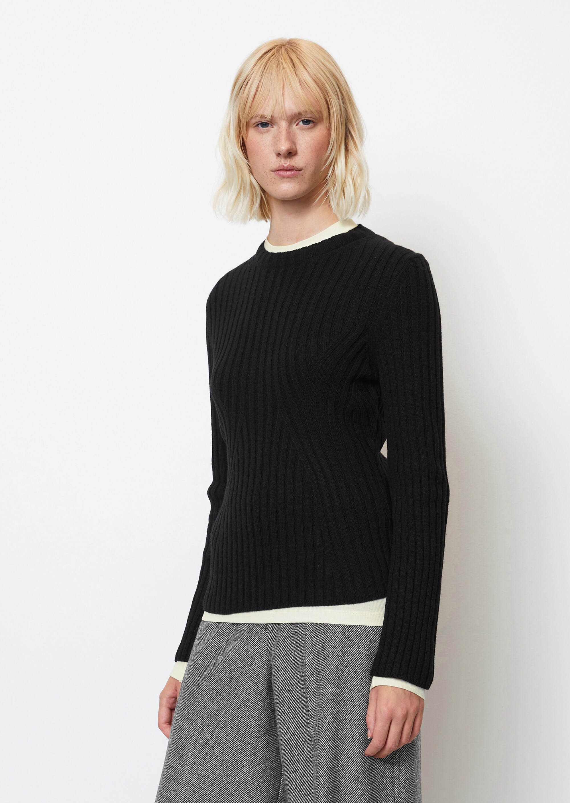 Strickpullover slimmit Fully fashioned Details