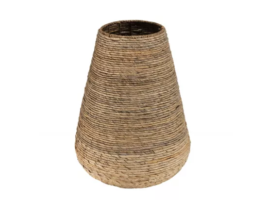 ALIDA - Cache pot modèle moyen en tissage d'abaca naturel