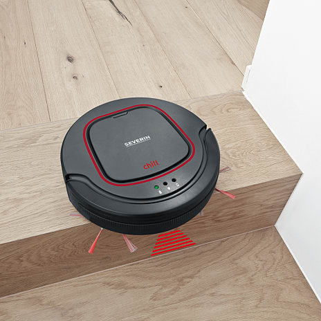 Severin robotstøvsuger RB7025 - sort/rød