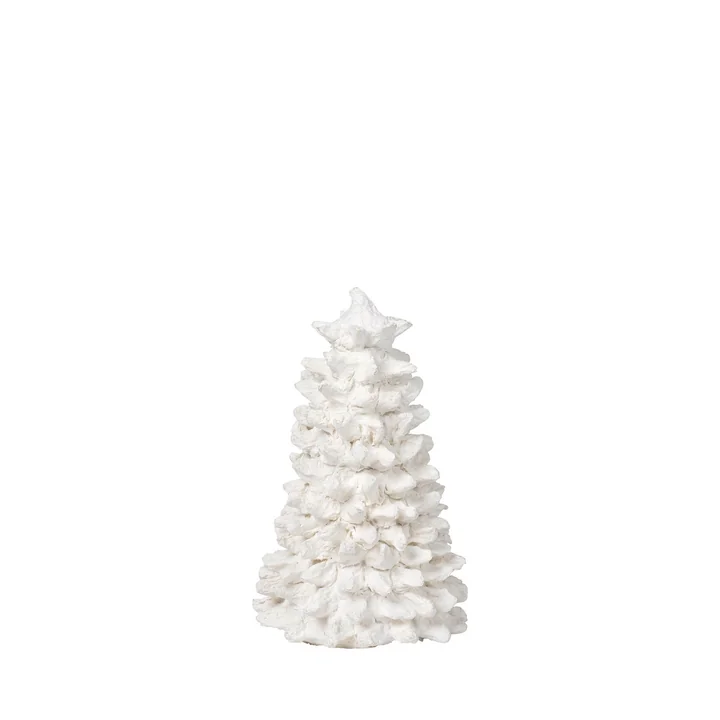 Broste Copenhagen - Pulp Deko-Tannenbaum, H 16 cm, weiss