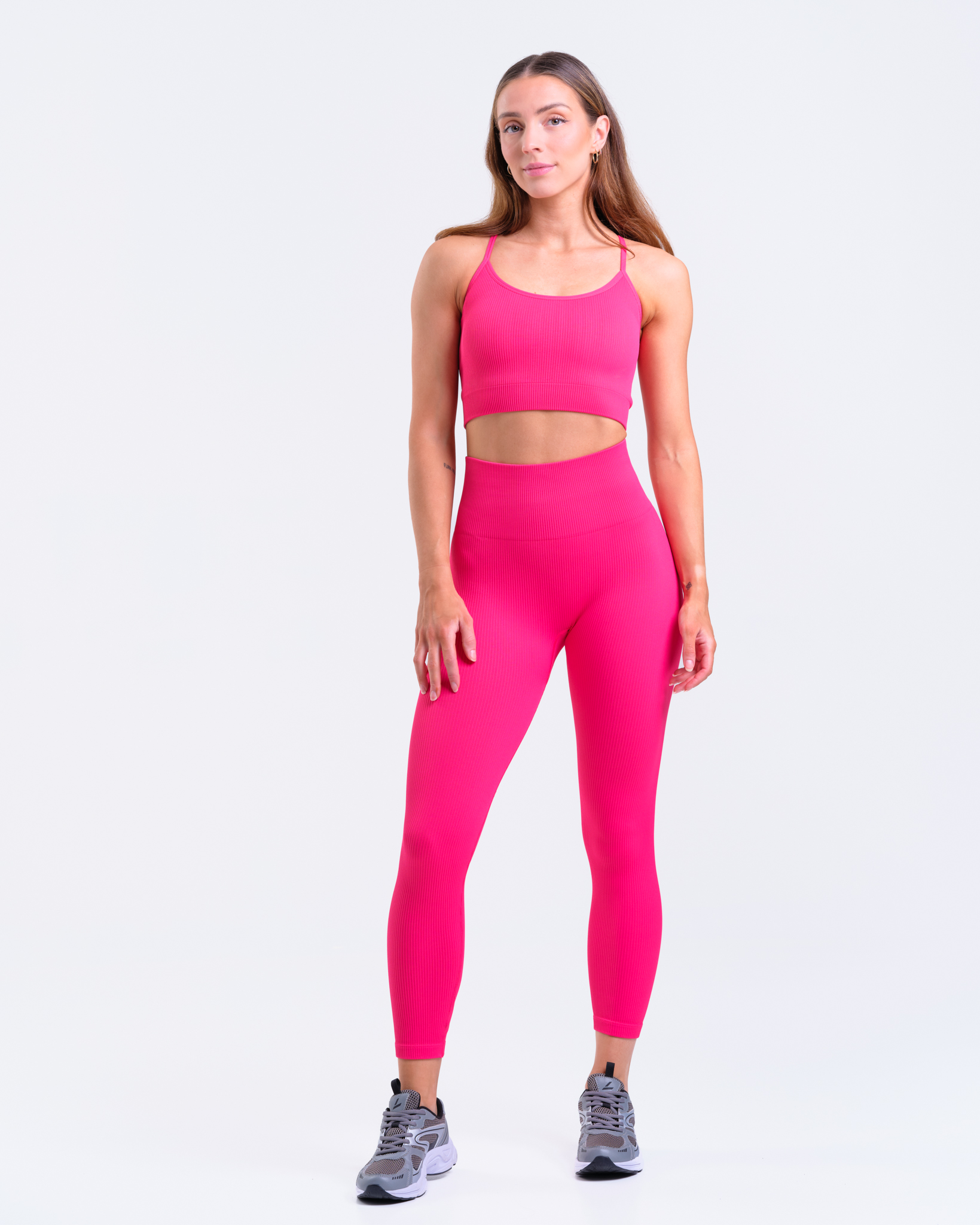 Bumpro Perfect Rib Tights Pink Rasberry