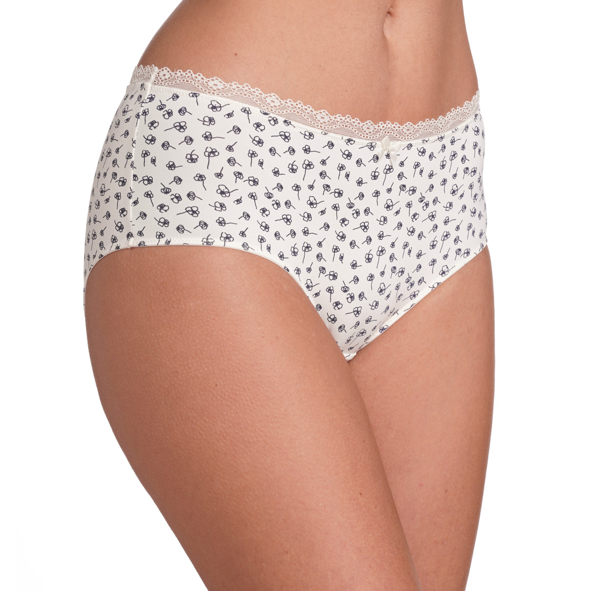 Gina Benotti 3 Damen Pantys aus Mikrofaser blau / dunkelblau / weiss