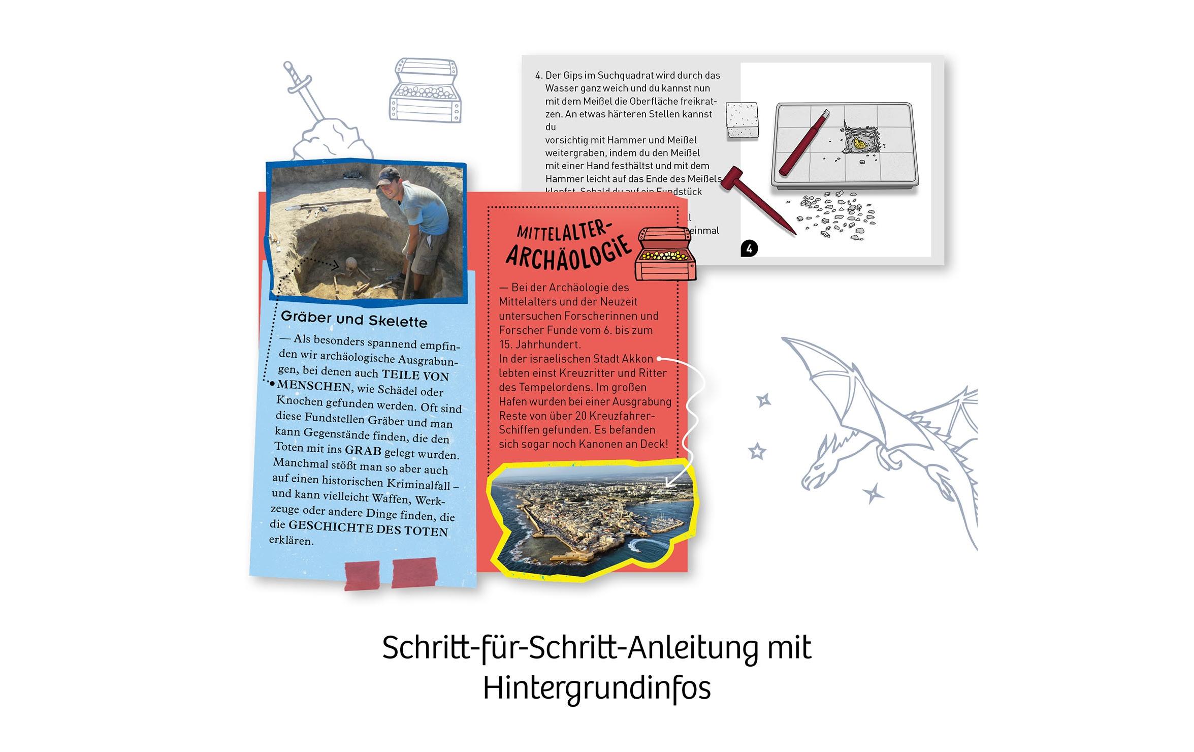 Experimentierkasten Ritter-SchatzMünzen und Spielsteine ausgraben