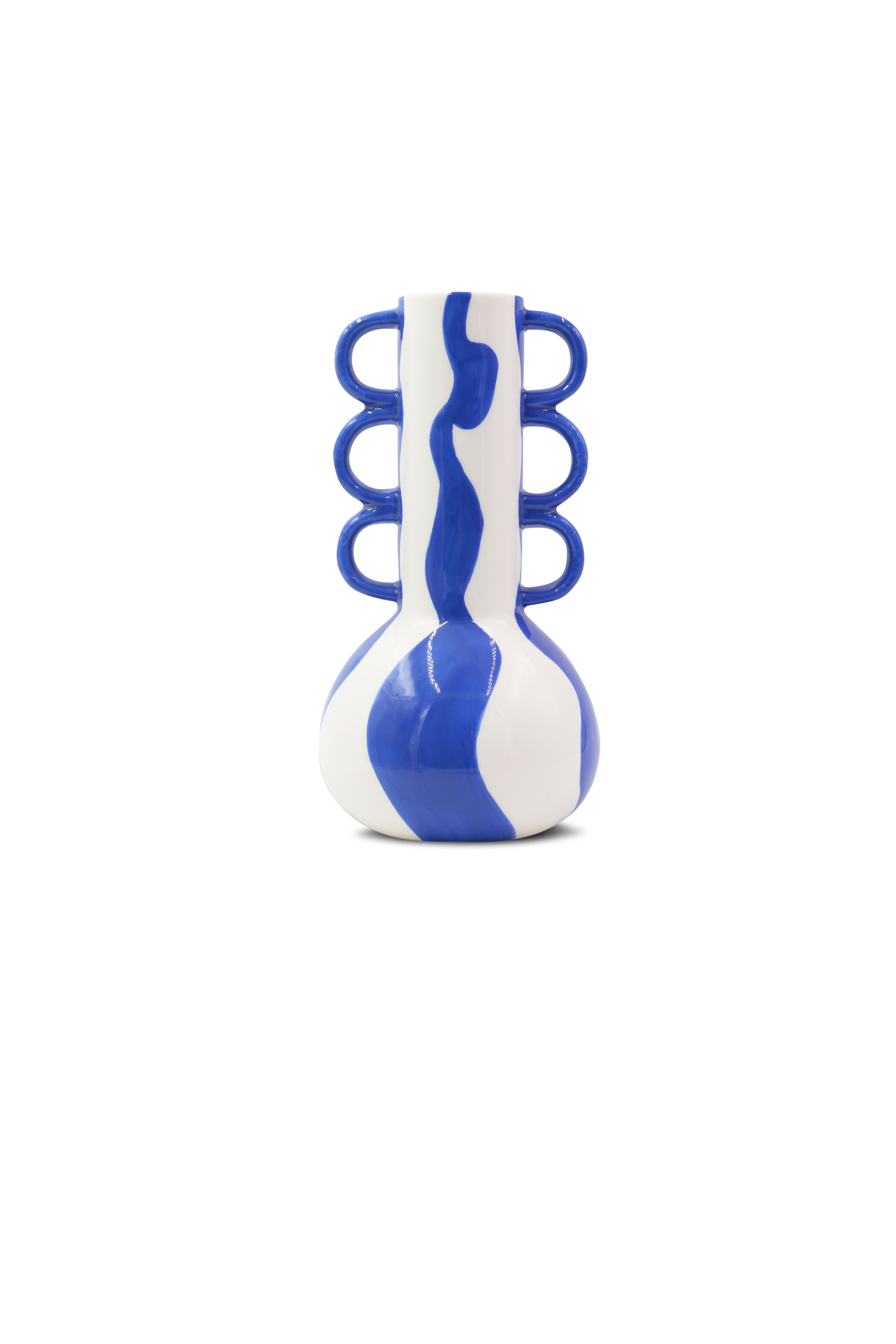 QUE RICO Vase VASE TOMÁS - BOLD & BLUE Multicolore