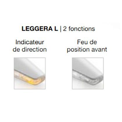 Clignotant Rizoma LEGGERA L LED (CLIGNOTANT et FEU DE POSITION AVANT) (L'unité) Universel - Noir
