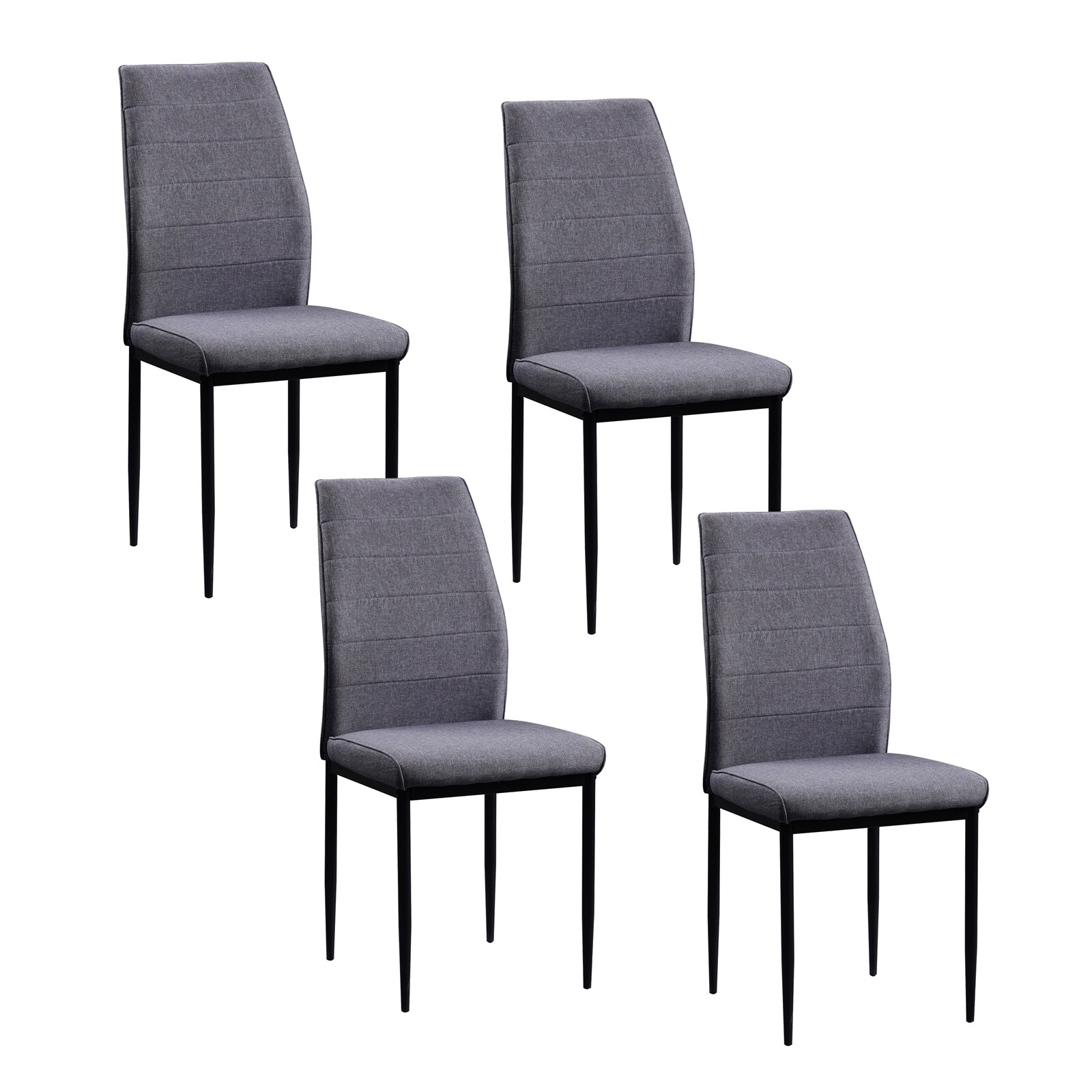 HTI-Living Stuhl Madison Webstoff Grau