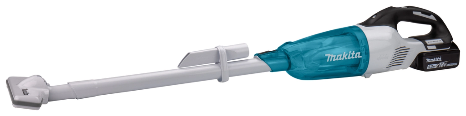 Makita DCL281RTWX 18V Li-Ion accu steelstofzuiger wit set (1x 5,0Ah) - 1500l/min - koolborstelloos