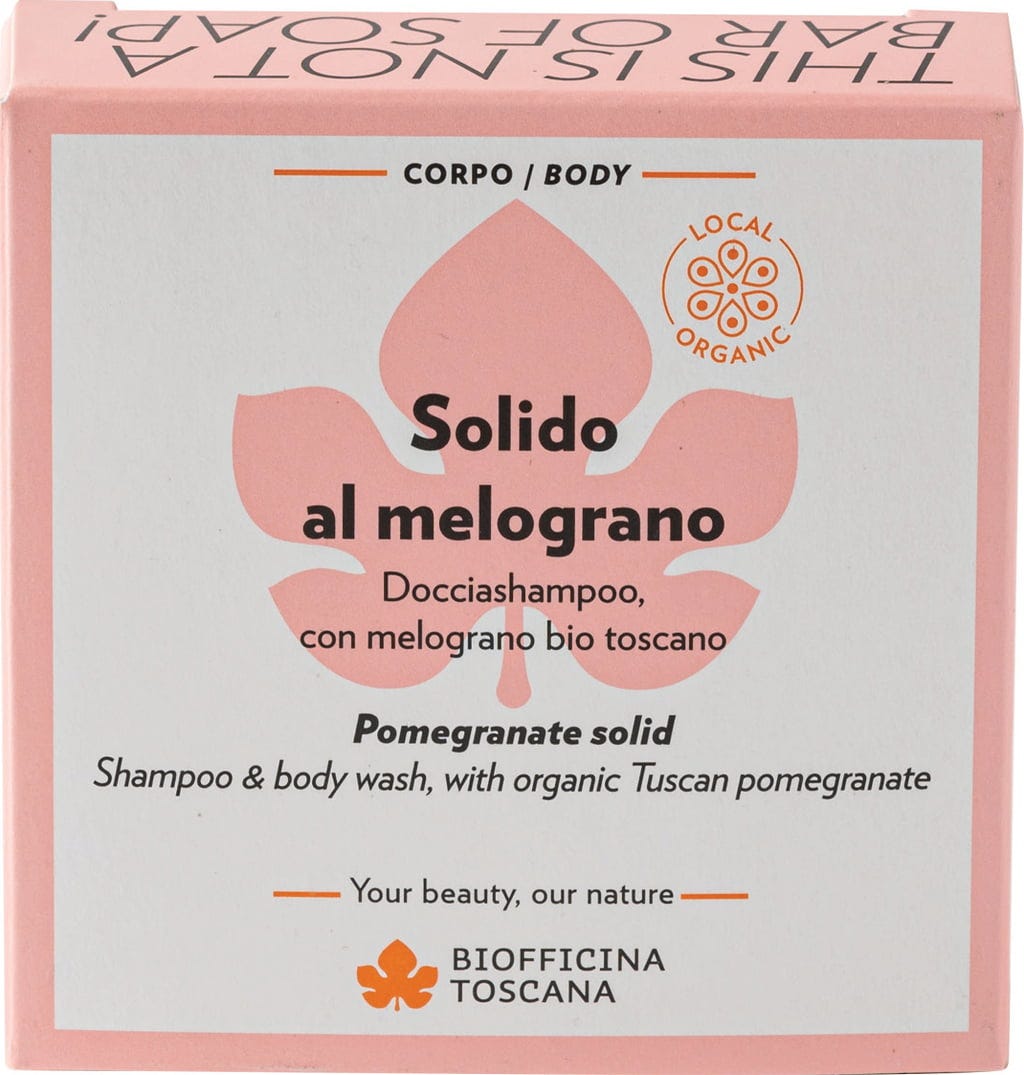 Biofficina Toscana  Festes Duschgel & Shampoo Granatapfel, 80 g