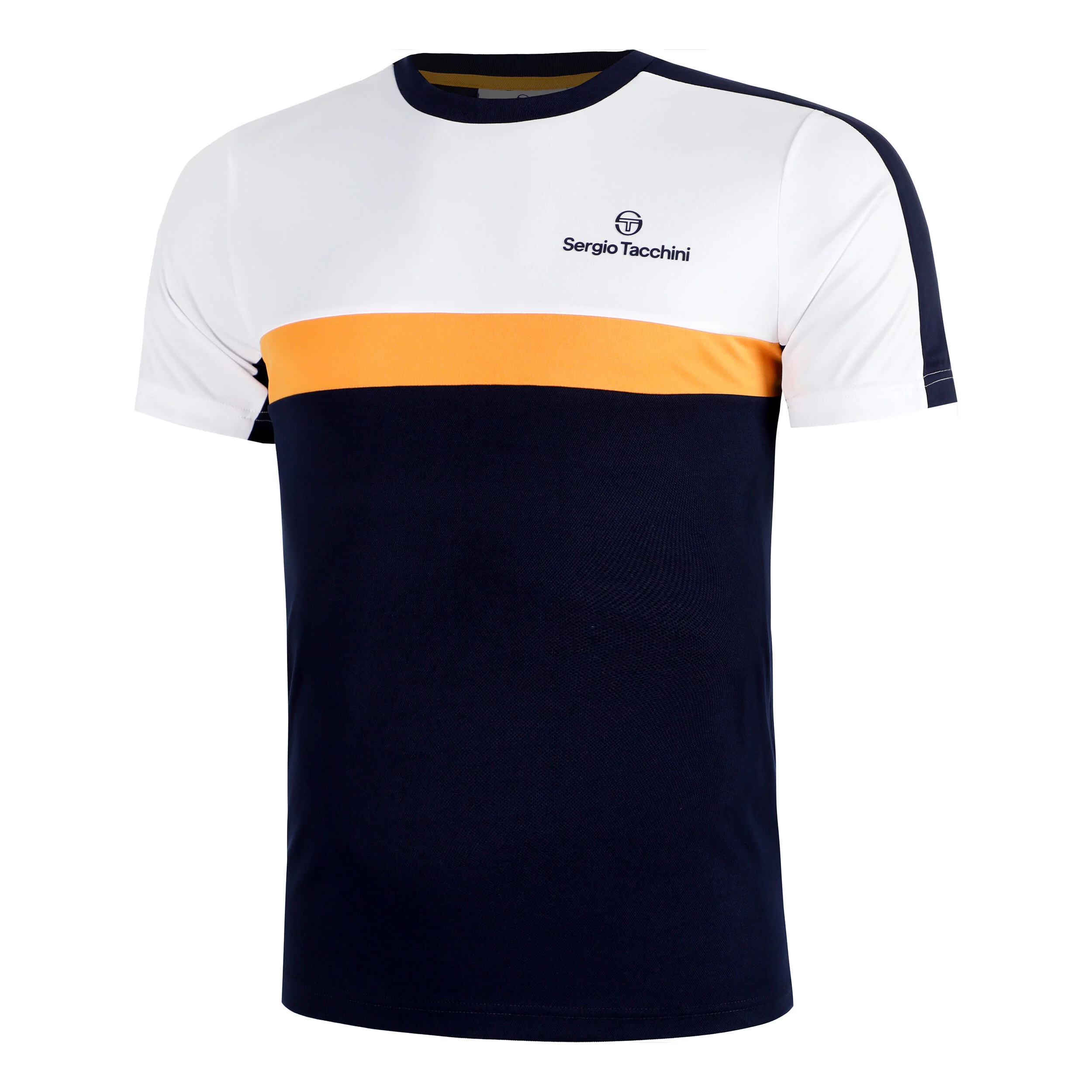 Sergio Tacchini Alata T-shirt Hommes - Bleu Foncé , Abricot