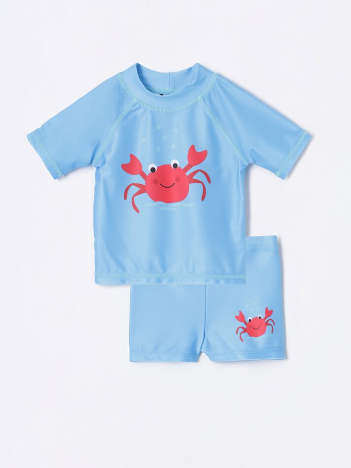 Conjunto de biquíni e top de biquíni - Azul Pastel