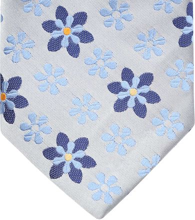 Suitable Stropdas Zijde Bloemen Blauw TI23-15 kopen