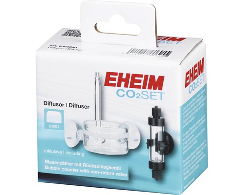 EHEIM CO2-diffusorset met bellenteller, 600 l