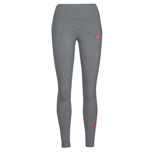 Adidas Sportswear - LIN Leggings - dark grey heather/vivid red