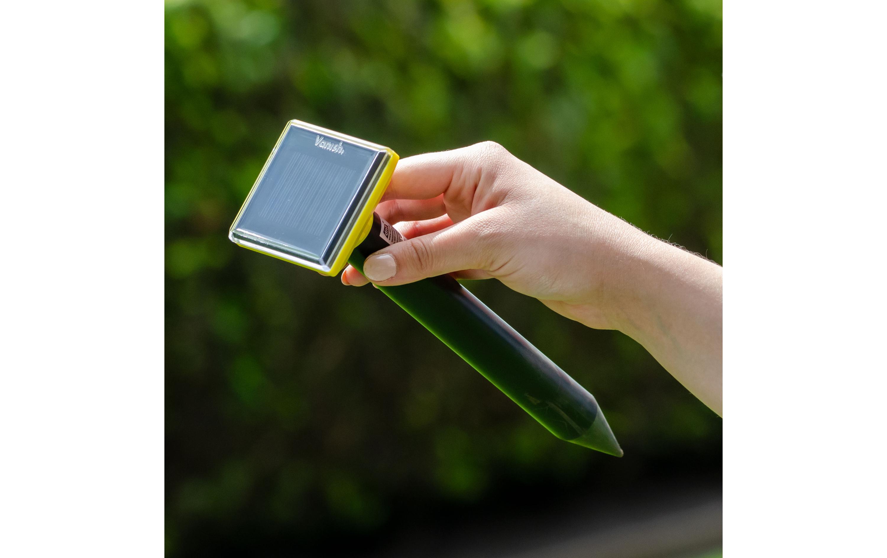 Solar-Maulwurfvertreiber MVT-2 1 StückTiervertreiber für Maulwürfe, Mäuse, Wühlmäuse, Mausvertreiber, Maulwurfvertreiber, Maus, Maulwurf