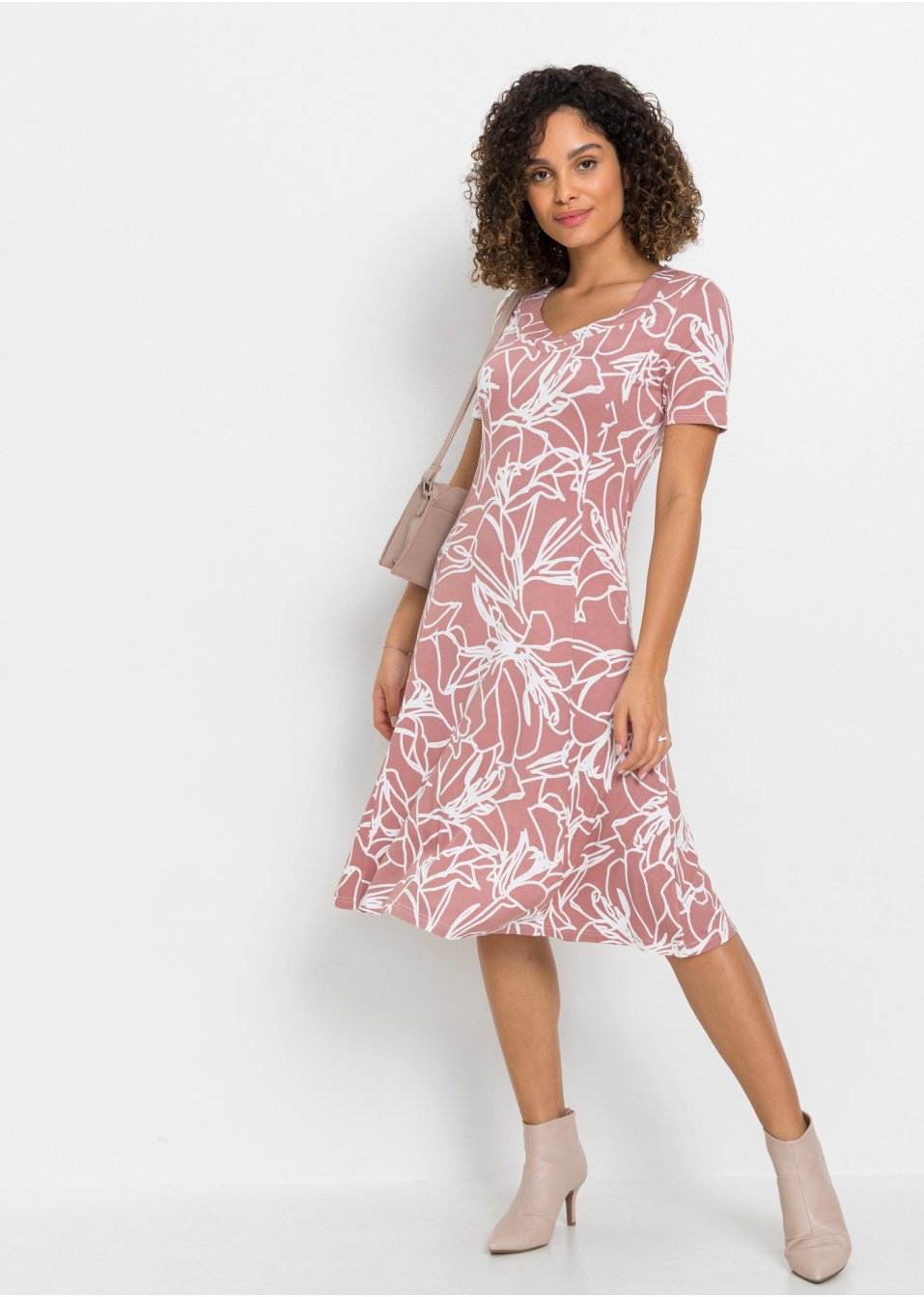 Robe en jersey imprimé