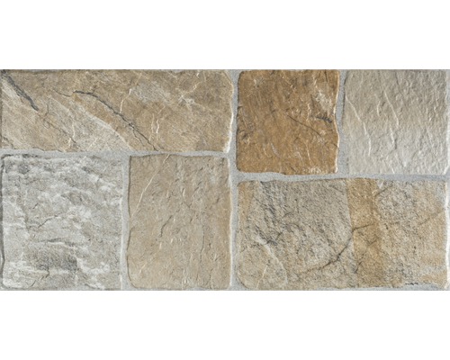 Porseleinen wand- en vloertegel Aia grigio 30,5 x 61,5 cm