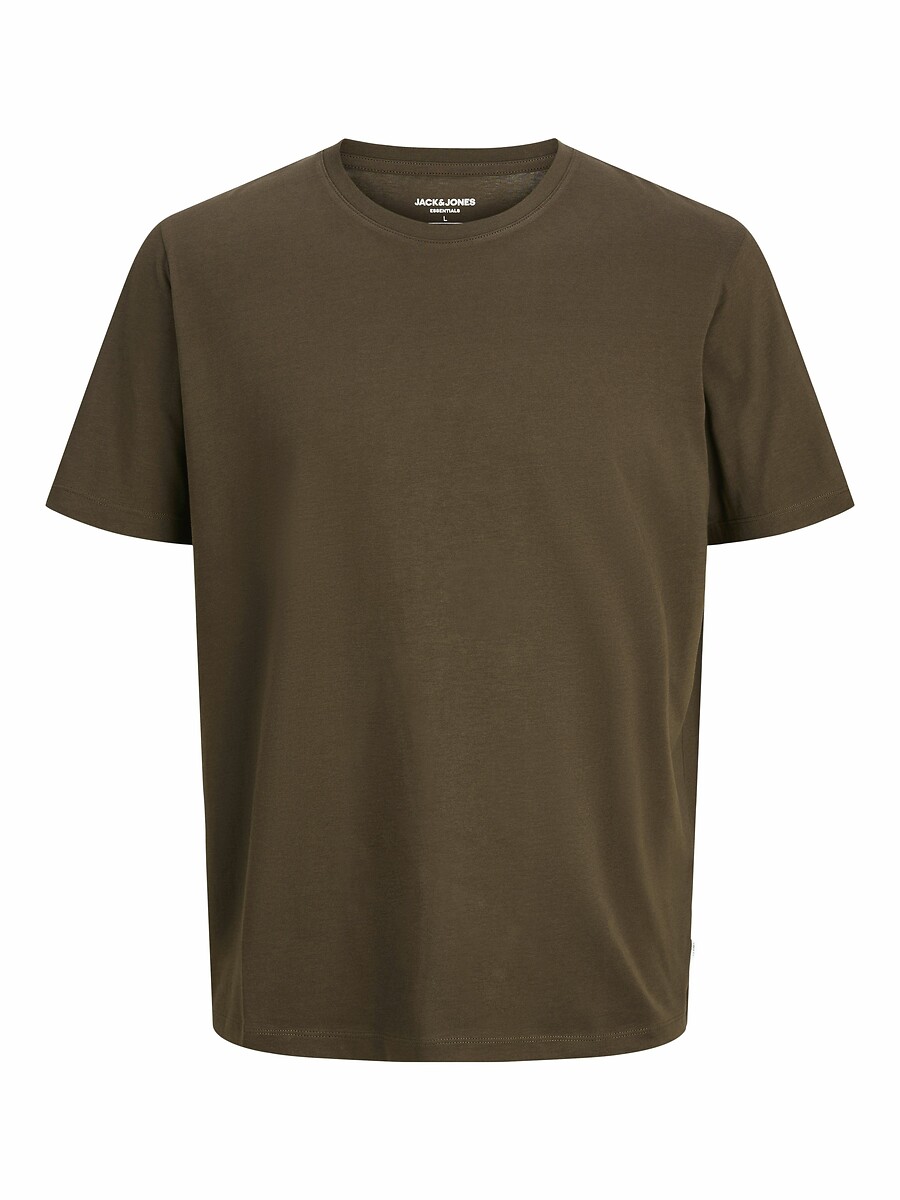 JACK & JONES<br>Camiseta de gola redonda em algodão orgânico