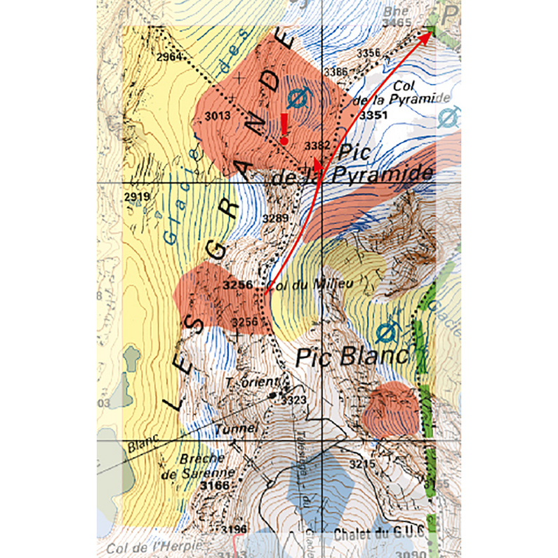 Freeride Map Alpe d'Huez - Ski