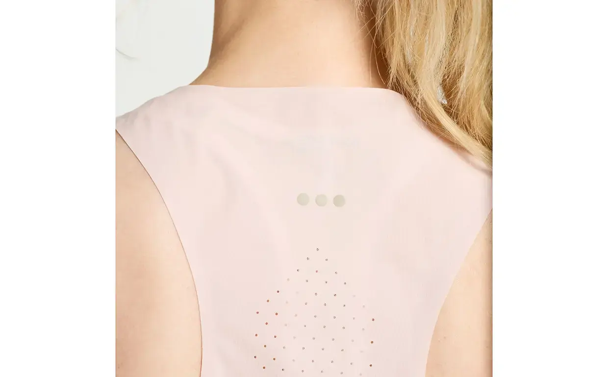 Saucony Pinnacle Hardloopshirt Zonder Mouwen Roze Dames