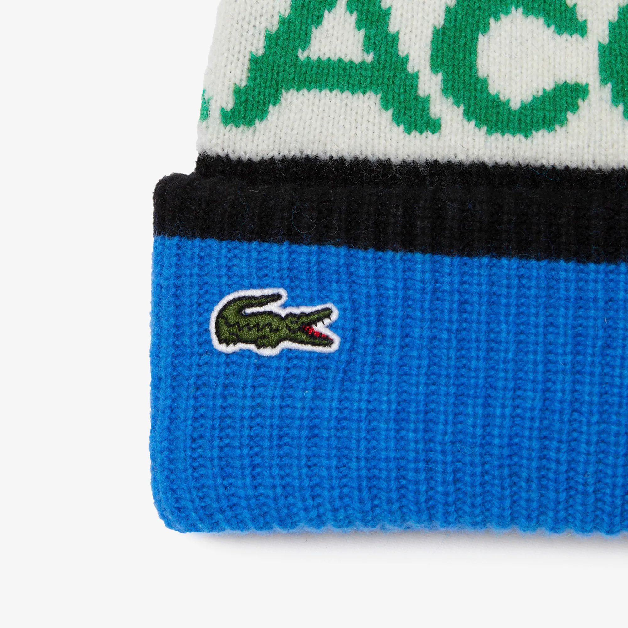 Woll-Beanie mit Logo und Pompon Mützen - Blau - Lacoste - Unisex