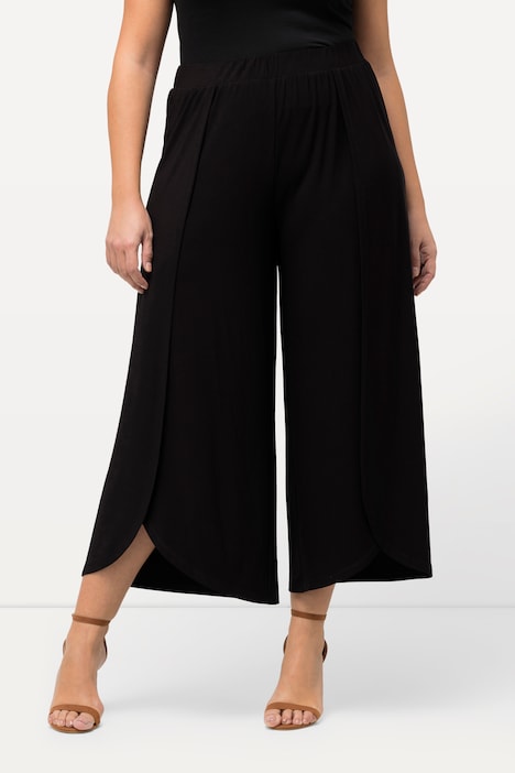 Jerseyhose, Schlitze, weites Bein, Elastikbund