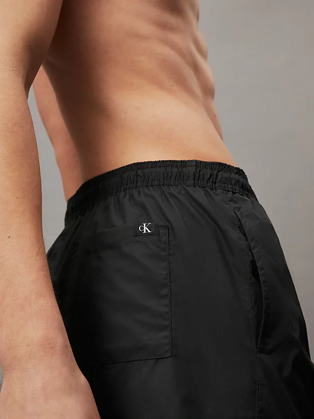 Calções de banho CK Monogram tamanho médio com cordão