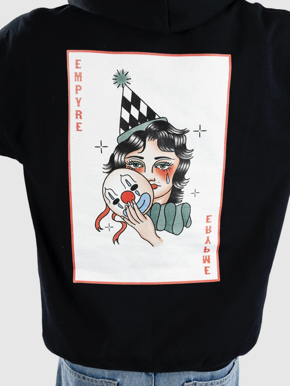 Empyre Cry Baby Clown Hoodie black