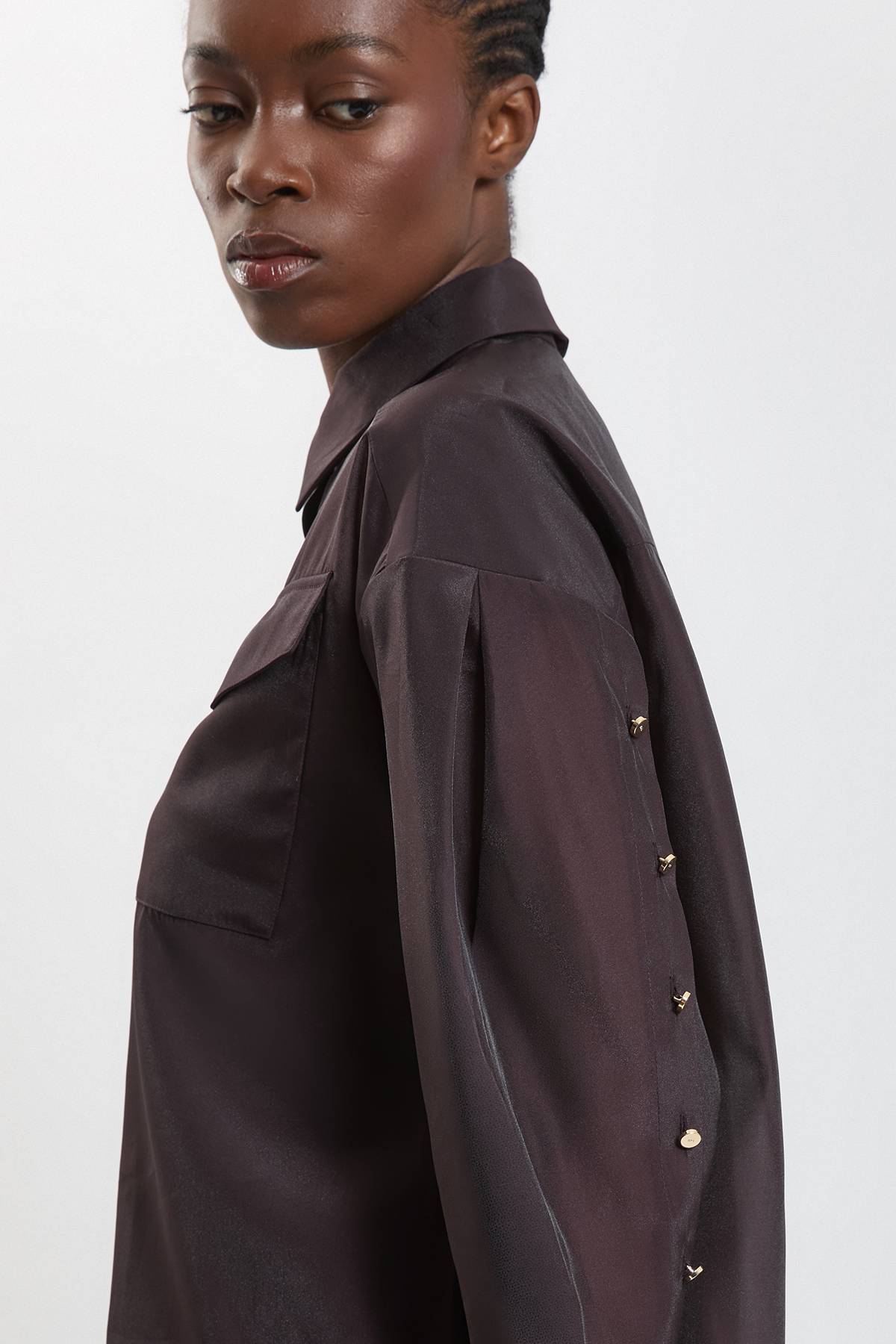 KarenMillen Chemise En Organdi Avec Détails De Finition