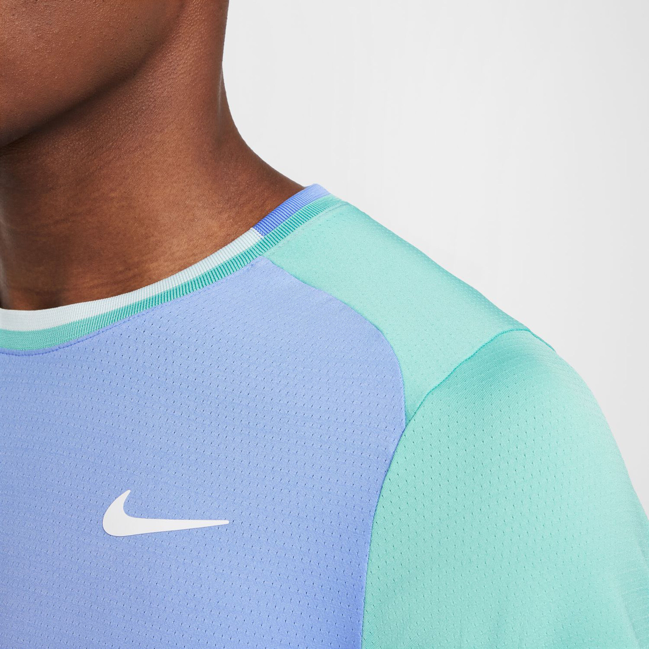 Nike Court Dri-Fit Advantage T-shirt Hommes - Bleu Clair , Mint