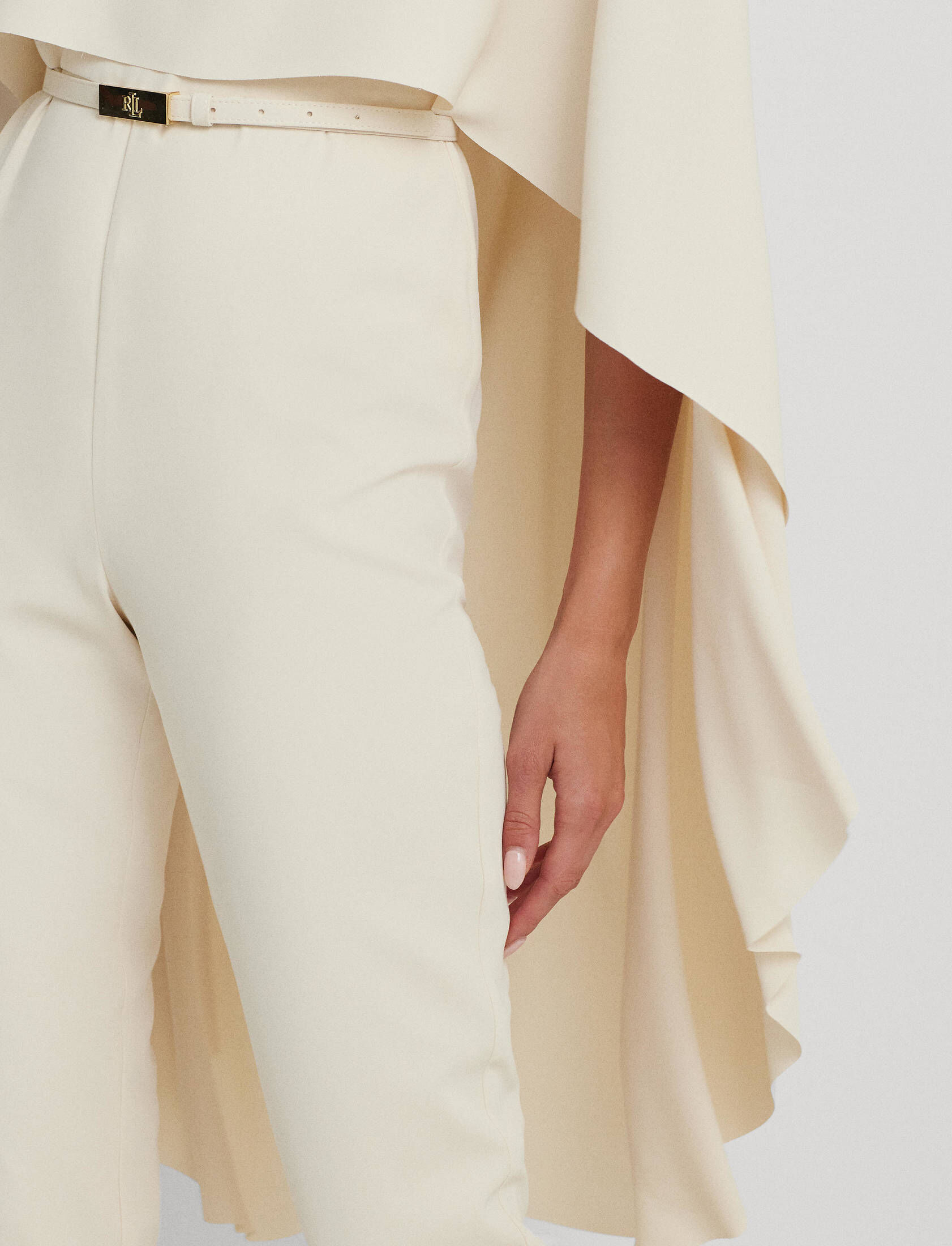 Lauren Ralph Lauren| Damen Jumpsuit mit Cape und Gürtel