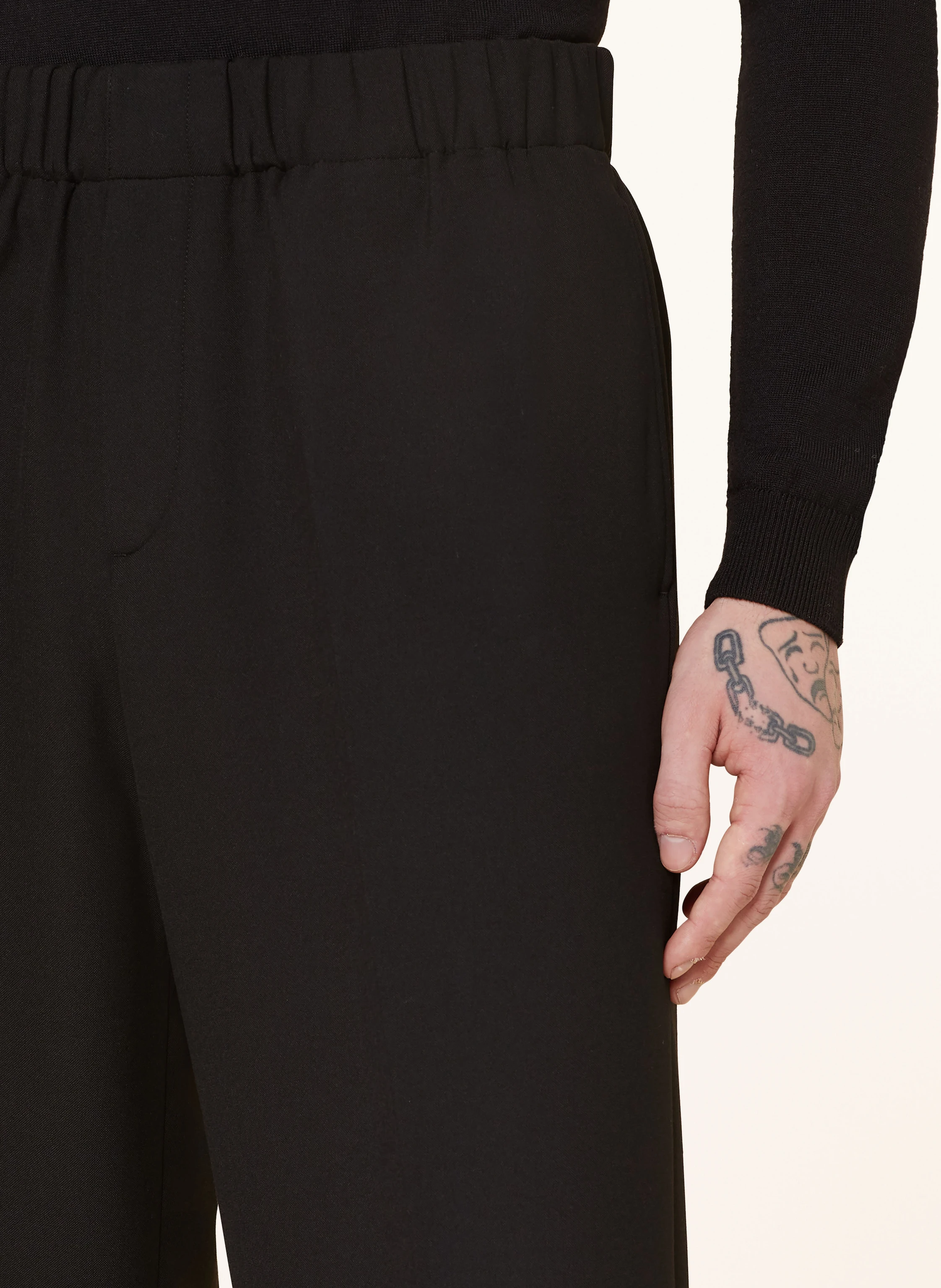 SANDRO Jerseyhose Straight Fit