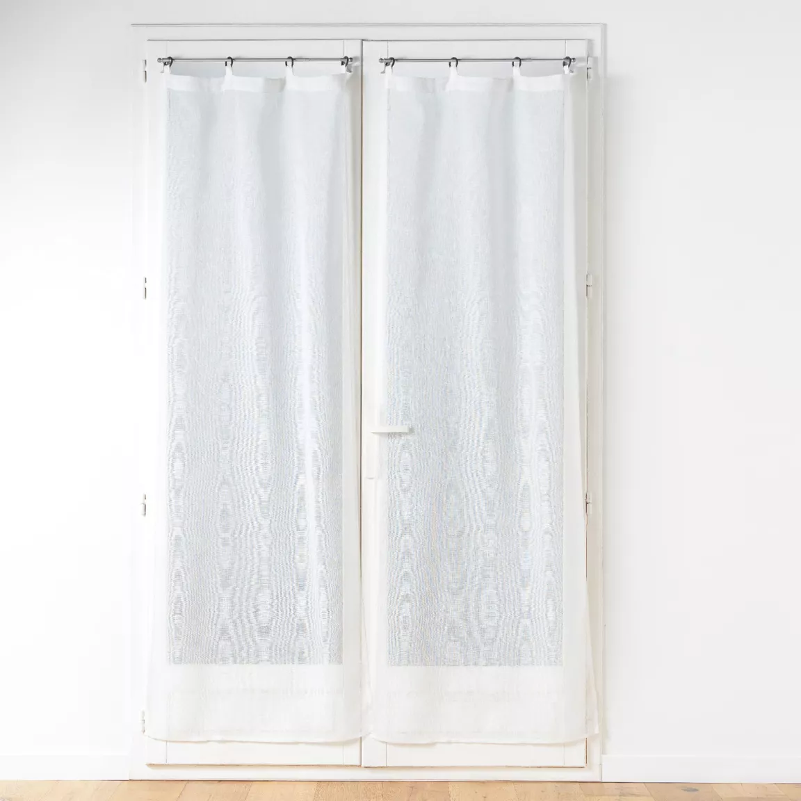 Paire de voilages tissés oeillets (70 x 200 cm) Davina Blanc