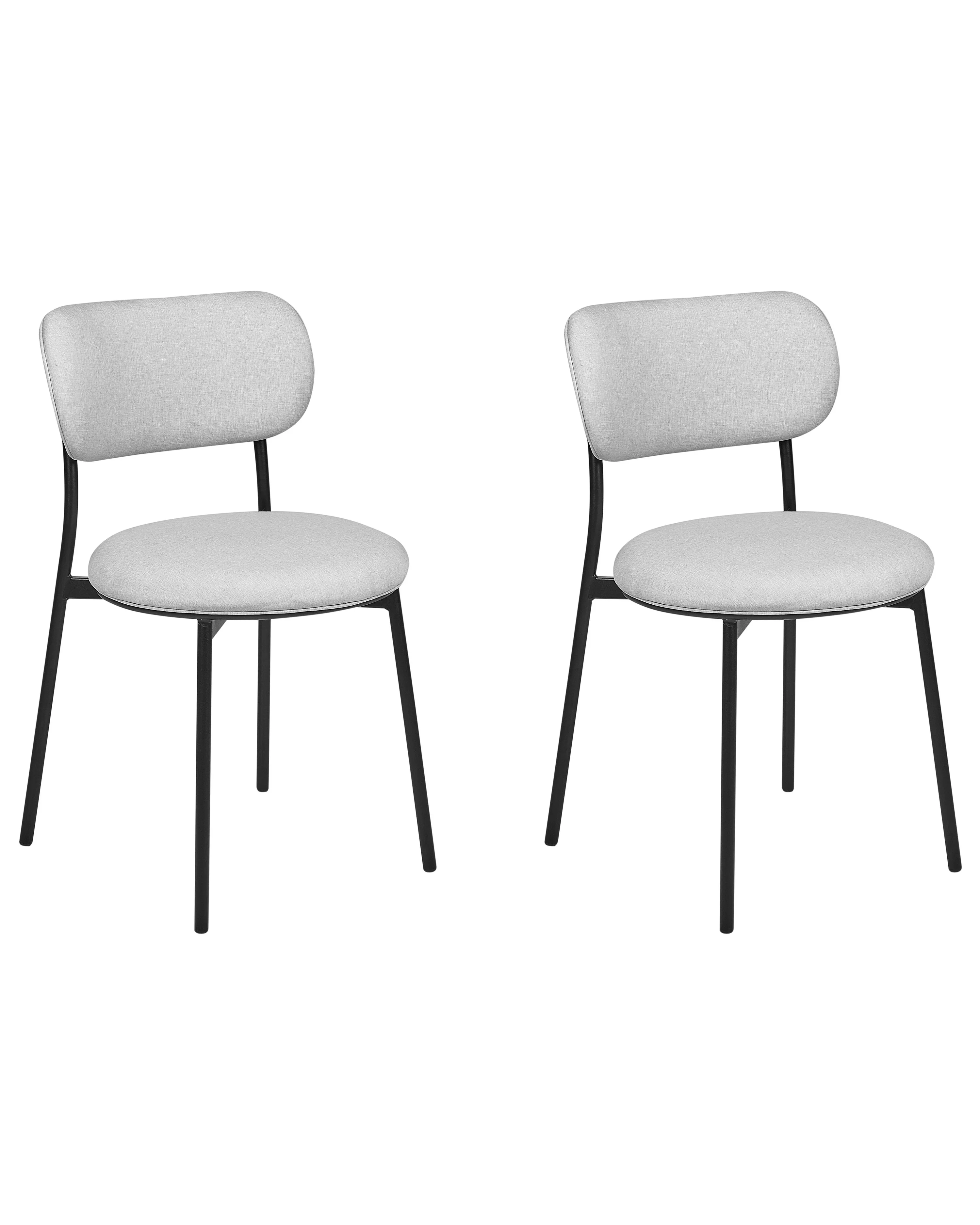 Set van 2 eetkamerstoelen CASEY Lichtgrijs