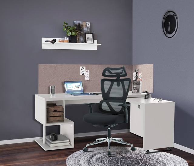 PLACES OF STYLE Bürostuhl »Andora, moderner ergonomischer Schreibtischstuhl« () verstellbare Armlehne & Kopfstütze, Lendenwirbelstütze