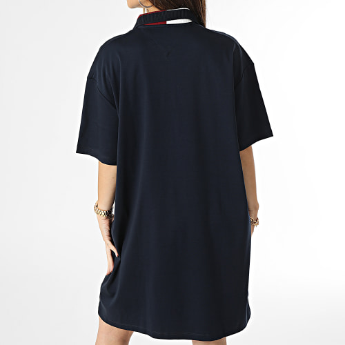 Robe Polo Manches Courtes Femme Rlx Split Global Str 9155 Bleu Marine