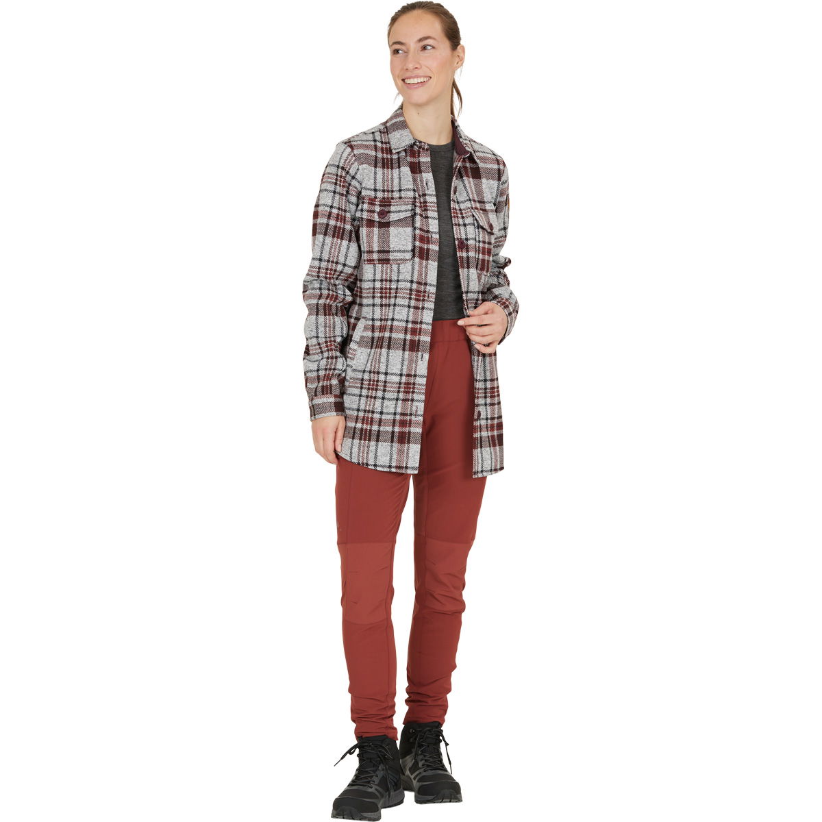 Whistler Milly Checked Skjorte Dame