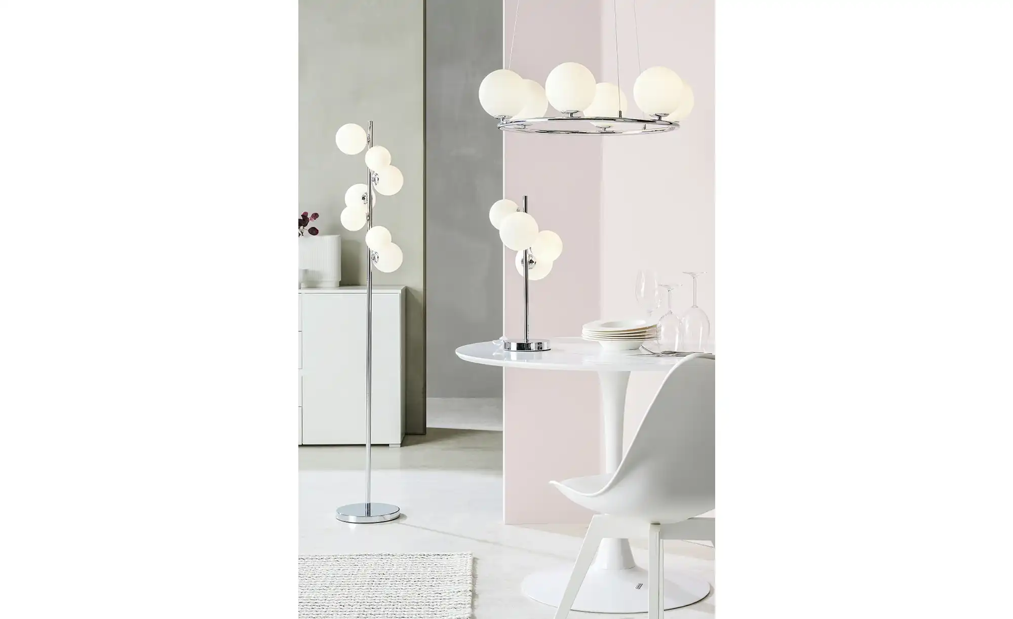 Meisterleuchten LED-Krone 6-flammig, chrom