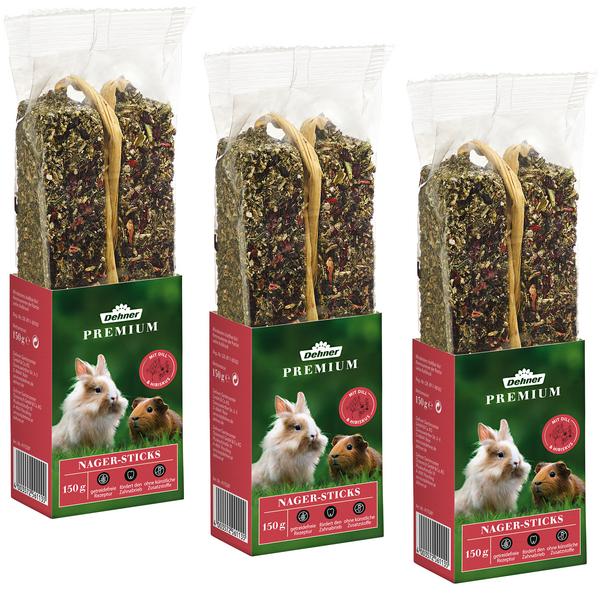 Dehner Premium Nager-Sticks getreidefrei, 3 x