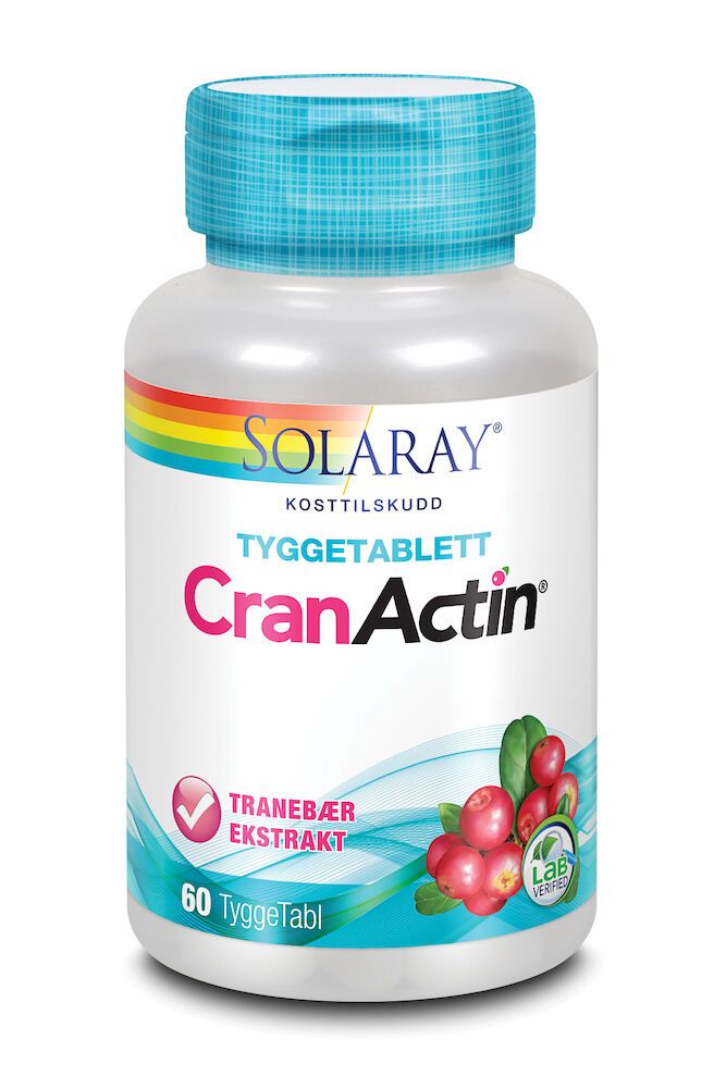 Solaray CranActin Tyggetabletter