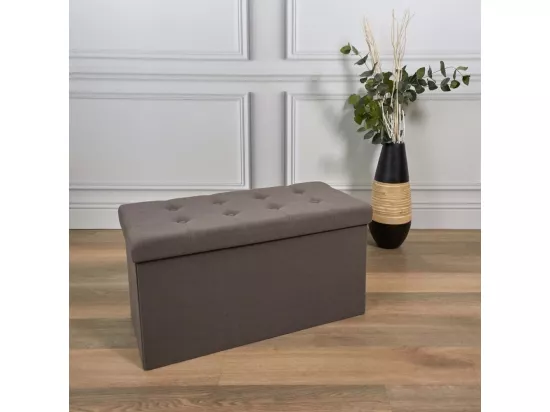 Coffre Banc Pliable Eleonor Gris