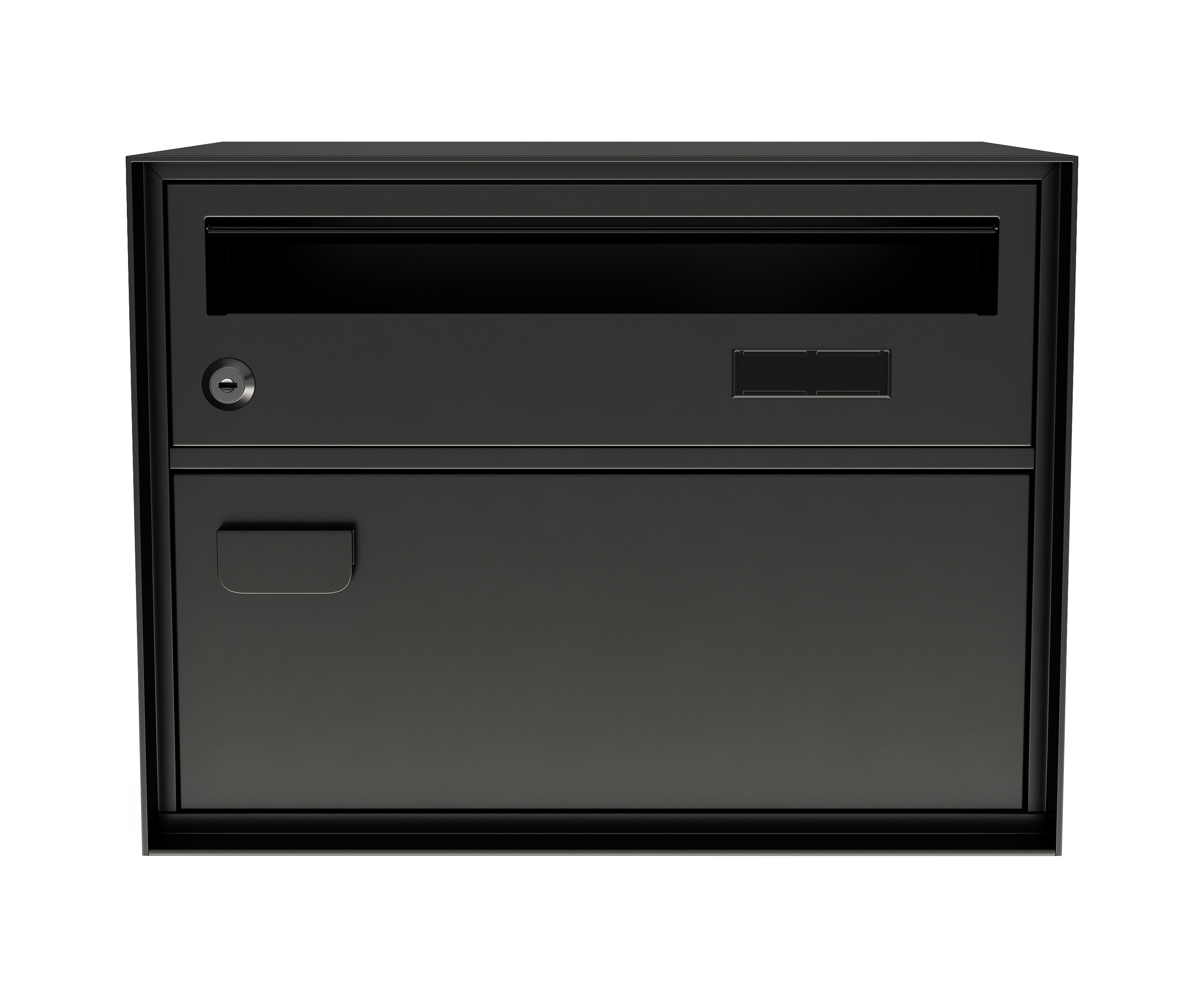 Briefkasten 41 x 31 cm schwarz