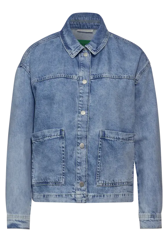 Lyocell Jeansjacke - light blue authentic wash