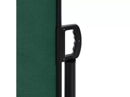 Auvent latéral rétractable vert foncé 120x600 cm
