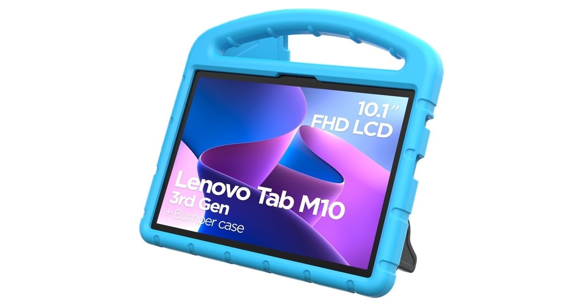 LenovoTab M10 kindertablet 3rd Gen (ZAAE0123SE) + kids cover  (Grijs | Android 11 | 64 GB | Wi-Fi 5)