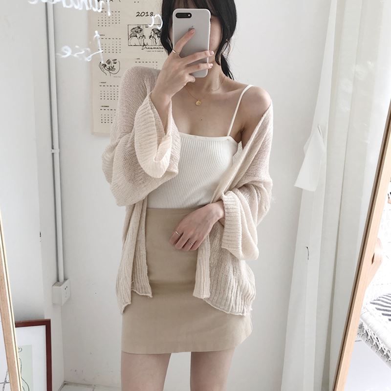 Girls Supply - Open-front licht vest / camisole top
