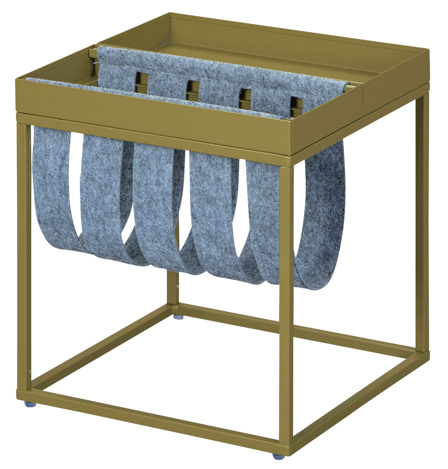 Beistelltisch Till MAGAZIN 35 x 40 x 35 cm Metall Anthrazit
