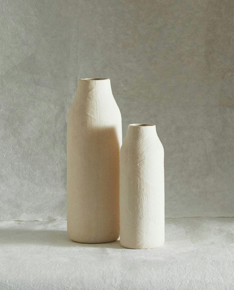 VASO DE CERÂMICA TEXTURIZADA